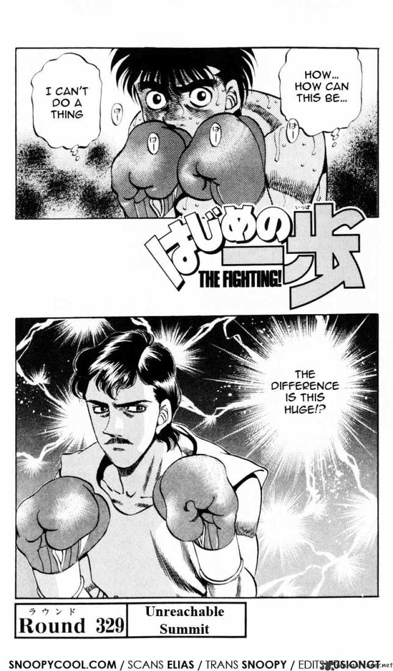 Hajime no Ippo: Fighting Spirit, Chapter 329 image 01